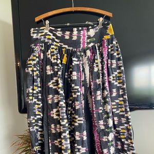 Calypso funky bohemian Ikat pattern skirt